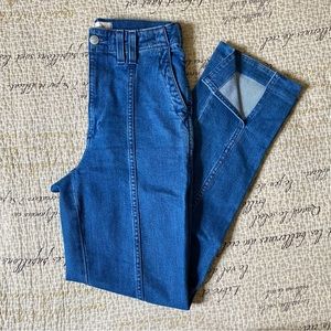 Madewell The Perfect Vintage Jean in Medium Indigo Wash: Seamed Edition